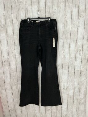 Universal Thread Black Flared High-Rise Wide Leg Jeans